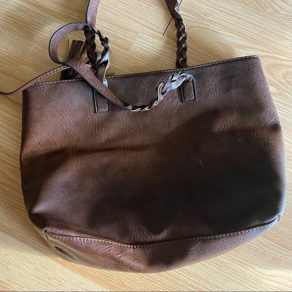 Weimeibaige Connie Wilderness Brown Vegan Leather Tote Bag - Picture 11 of 11